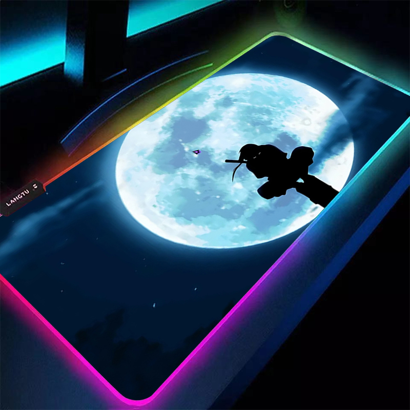 Esports Gaming Keyboard - RGB 大型マウスパッド 90 × 40 センチメートルナルトうちはイタチスピード