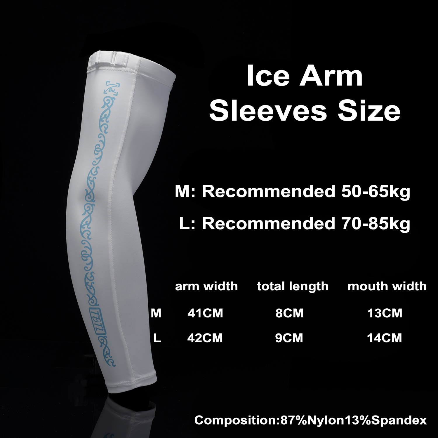Esports Gaming Arm Sleeve - E スポーツアイスアームスリーブ FPS ゲーマーアーム照準摩擦を軽減滑らかなガラスマウスパッド日焼け防止冷却圧縮