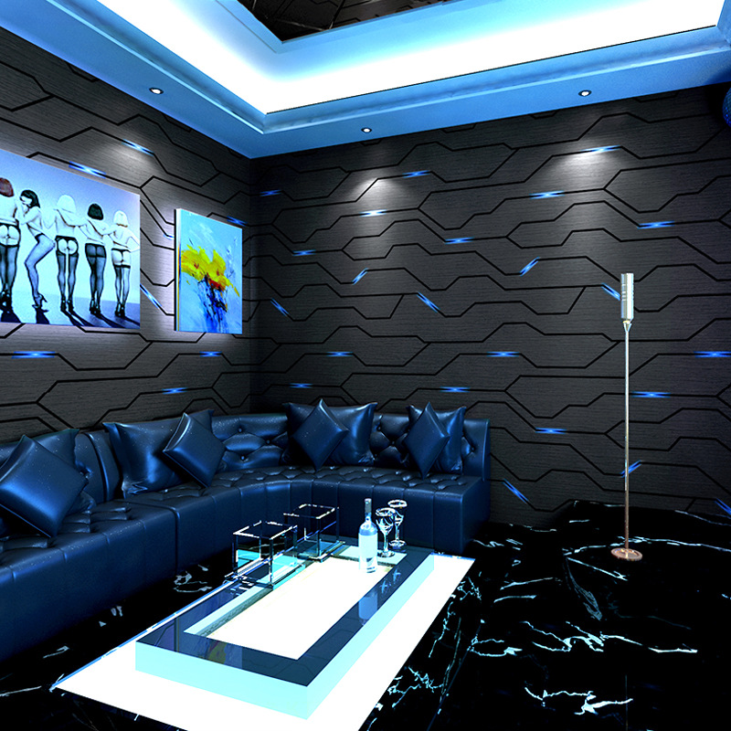 Esports Gaming House - 3Dステレオミュージックバー,装飾壁装,テクノロジー,ゲームルーム,紙の装飾