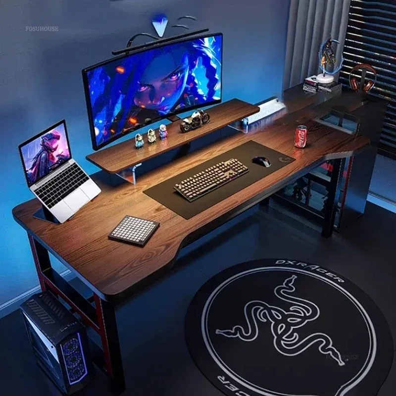 Esports Gaming House - 北欧デスクトップコンピュータデスクシンプルな賃貸住宅オフィスデスク家具ホームeスポーツゲーミングデスク寝室学生学習テーブル
