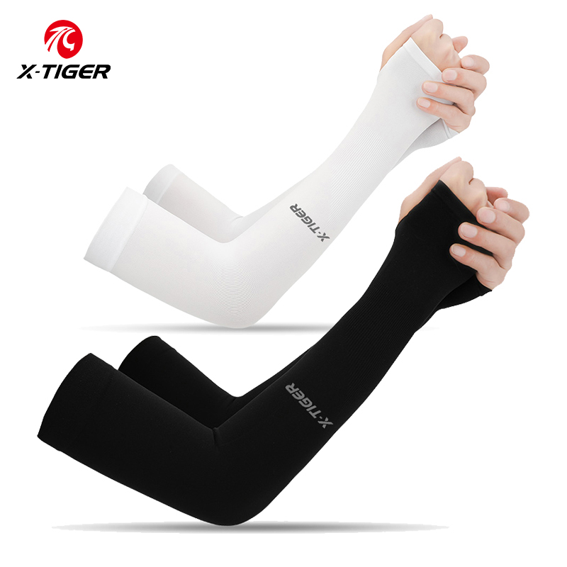 Esports Gaming Arm Sleeve - X-TIGER サイクリングアームスリーブアイス生地抗 UV 日焼け止めランニングサイクリングスリーブ屋外スポーツサイクリングアームウォーマー男性女性