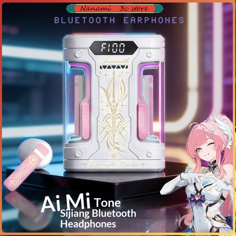 Esports Gaming Fan - アニメエリシア TWS Bluetooth イヤホンセミインイヤー Bluetooth 6.0