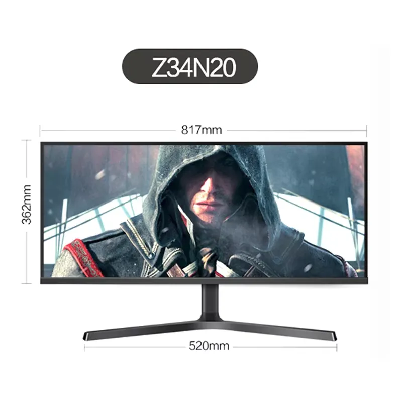 Esports Gaming Business - 34インチ 4K IPSパネル フラット ネイティブ100Hz/165Hz/180Hz デザイナーズゲーミング