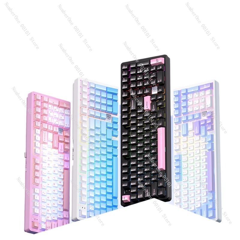 Esports Gaming Keyboard - アルミニウム合金メカニカルキーボード、ワイヤレス3モードBluetoothおよびUSBゲーミングキーボード、コンパクトeスポーツオフィスキーボード