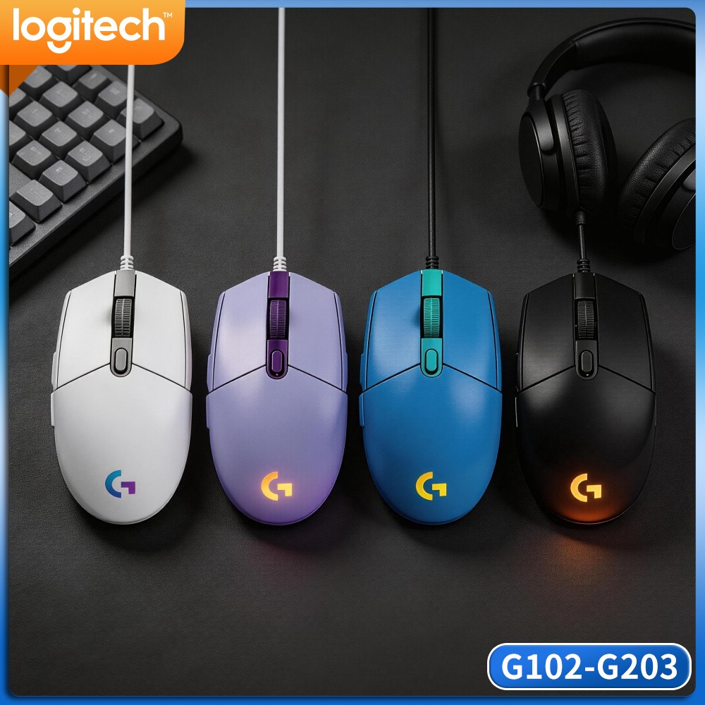Esports Gaming Tournaments - ロジクール G102 ゲーミングマウス、HERO 8000 DPI センサー、メカニカルテンションボタン、eスポーツトーナメント用