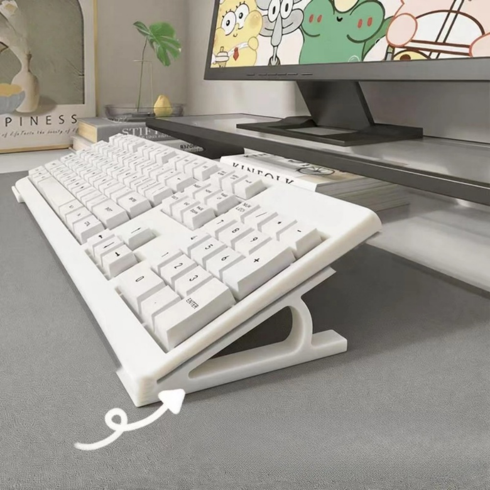 Esports Gaming Keyboard - 2pc 人間工学に基づいたキーボードライザー オフィスゲームセットアップ用キーボードスタンド 滑り止めユニバーサルスタンド マルチカラー完璧