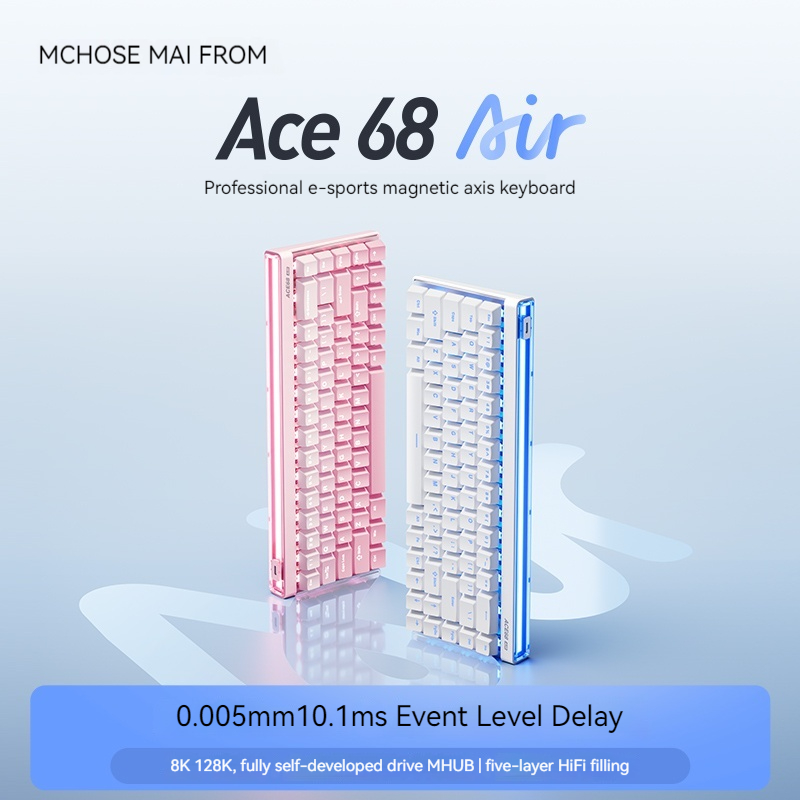 Esports Gaming Keyboard - Mchose Ace68 エア磁気軸メカニカルキーボード eスポーツ向け低遅延有線カスタマイズゲーミングキーボード オフィス用