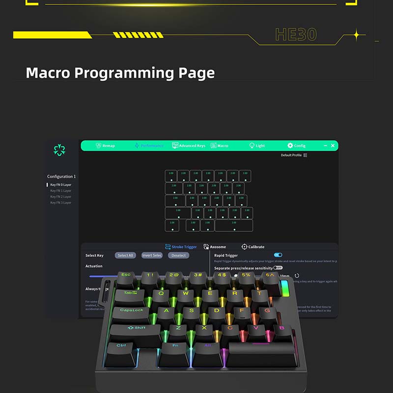 HE30 メカニカルゲーミングキーボード 29キー 磁気スイ - Esports Gaming Keyboard のレビューと価格