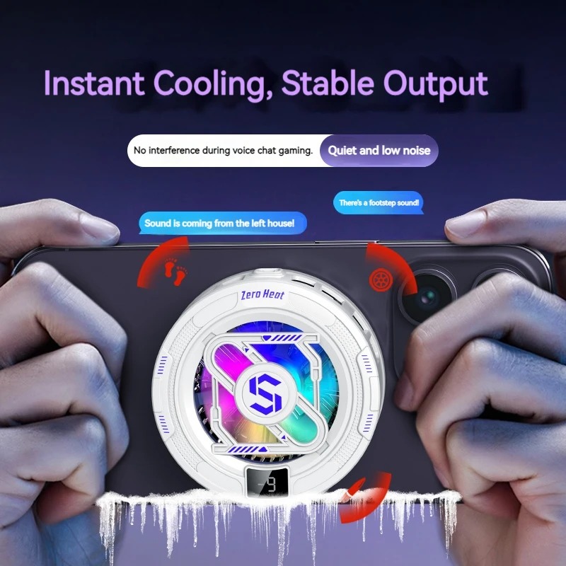 15W スタイリッシュな携帯電話クーラー、冷却ファン、超高速 - Esports Gaming Fan のレビューと価格