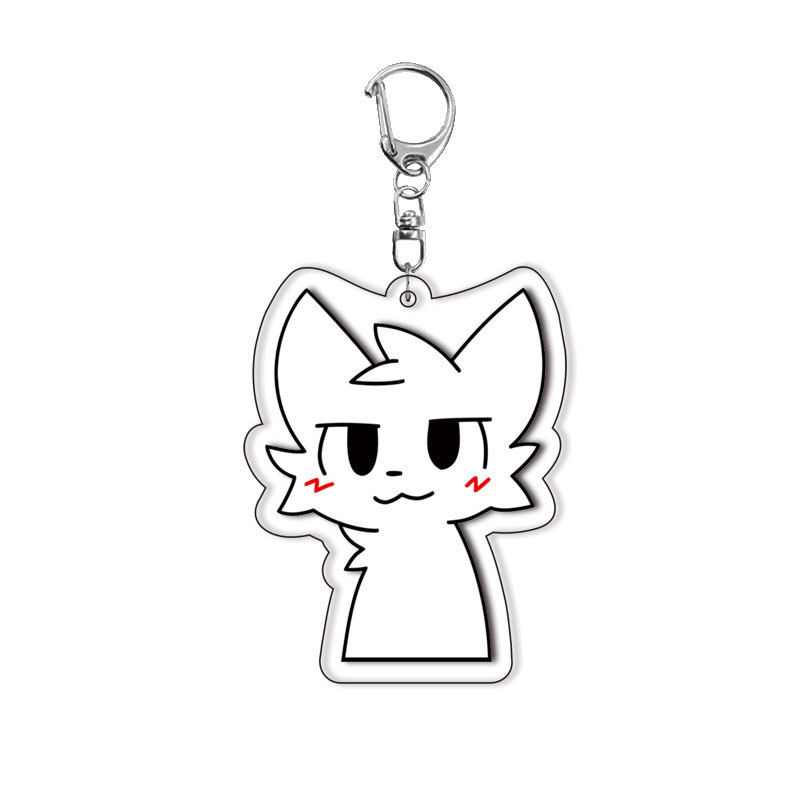 かわいい白黒猫のキスをする男の子キーホルダー、アクセサリーバ - Esports Gaming Fan のレビューと価格