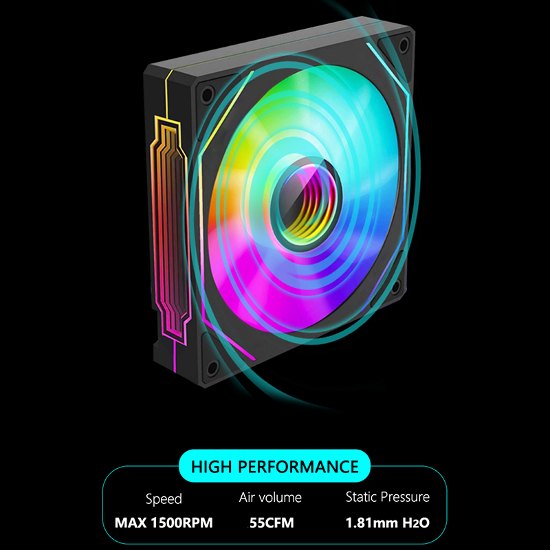 JUMPEAK MS120 120 ミリメートルケースファン - Esports Gaming Fan のレビューと価格