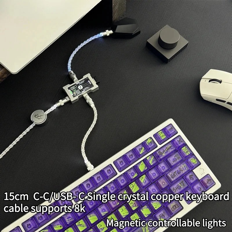 8Kメカニカルキーボードケーブル、単結晶銅製、RGB制御可能 - Esports Gaming Keyboard のレビューと価格