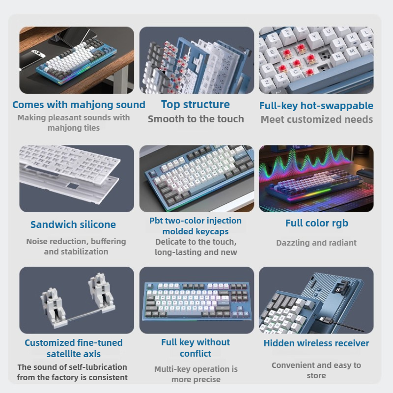 KEMOVE K87 メカニカルキーボード ワイヤレス Bl - Esports Gaming Business のレビューと価格