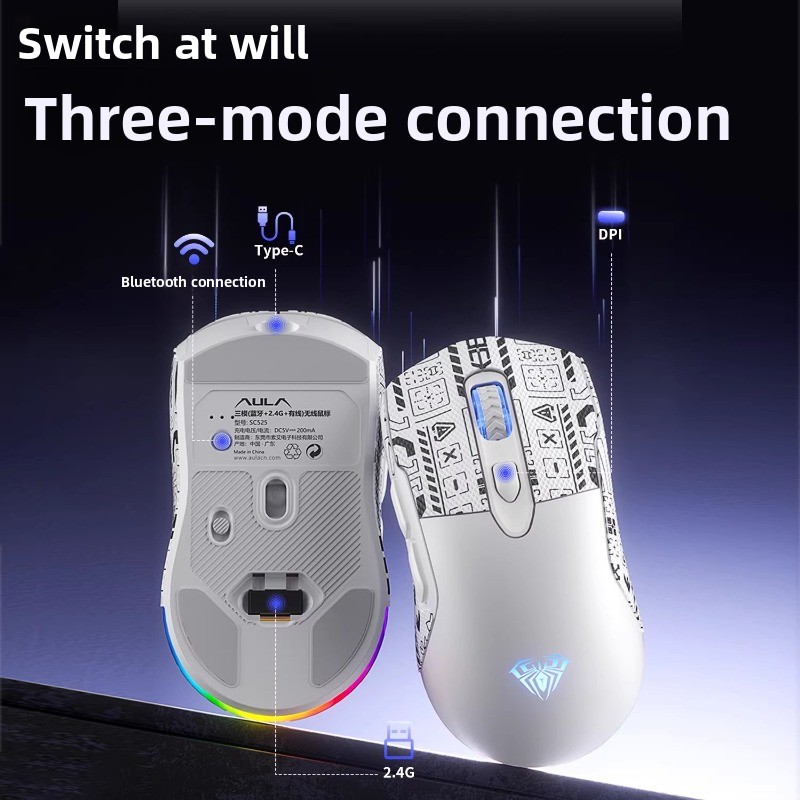 AULA SC525 ワイヤレス Bluetooth マウス - Esports Gaming Business のレビューと価格