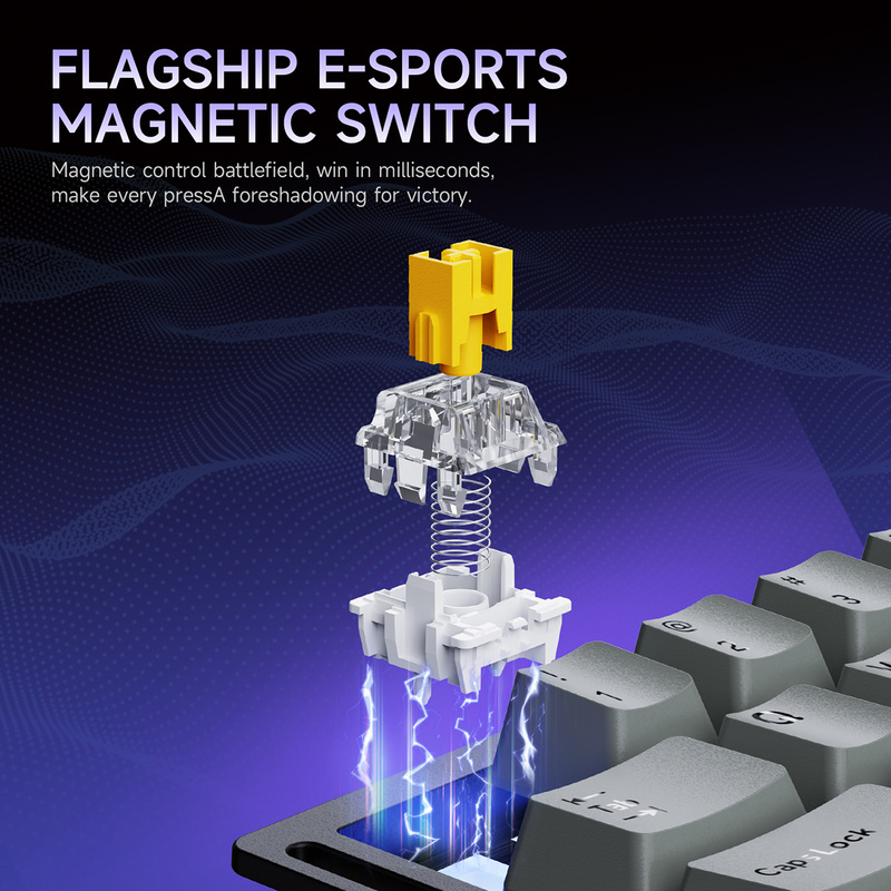 RGB ミニ片手メカニカルキーパッド磁気軸デスクトップ装飾ポ - Esports Gaming Setup のレビューと価格
