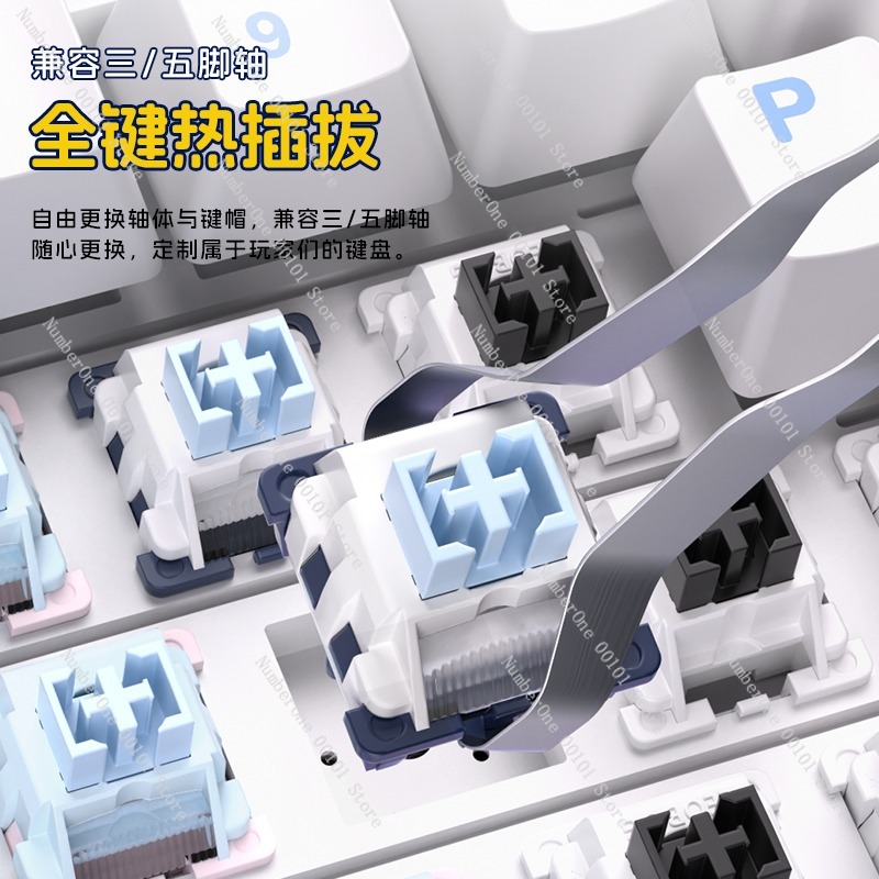 アルミニウム合金メカニカルキーボード、ワイヤレス3モードBl - Esports Gaming Keyboard のレビューと価格