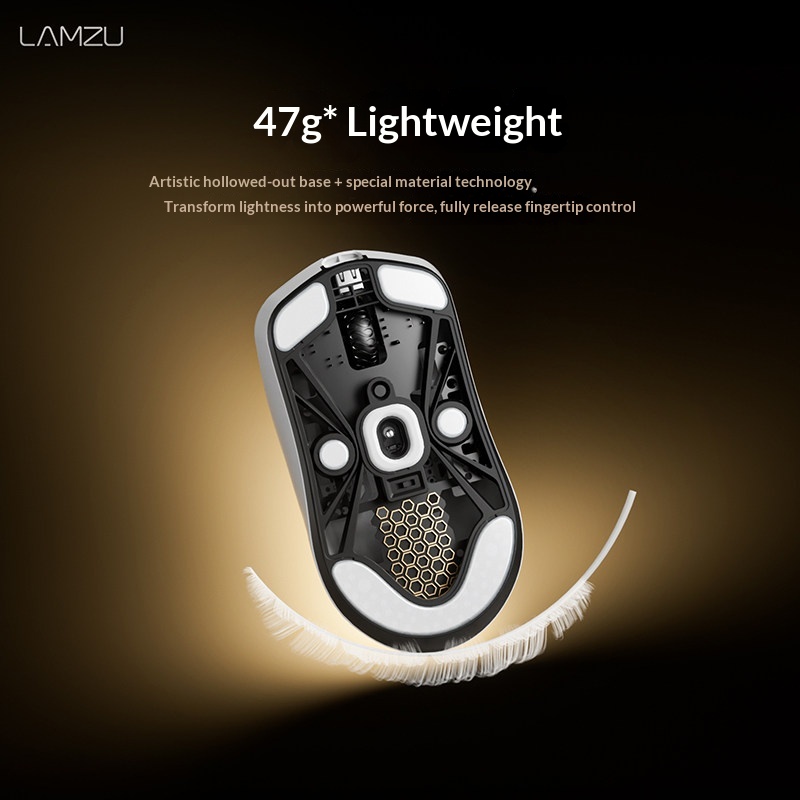 Lamzu Mayax 47g 超軽量ワイヤレスゲーミングマ - Esports Gaming Tournaments のレビューと価格