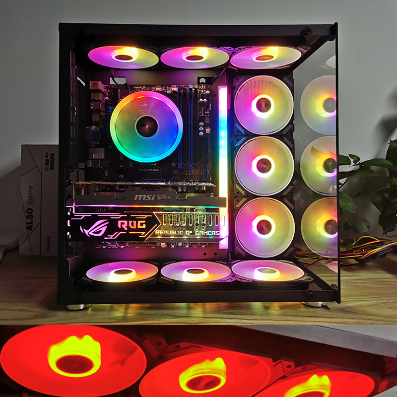 ARGB 120mmケースファン 5V 3PIN マザーボー - Esports Gaming Fan のレビューと価格