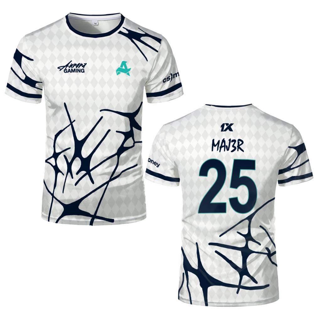スポーツチーム オーロラ ゲーム ジャージー Tシャツ XA - Esports Gaming Jersey のレビューと価格